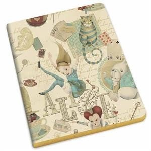 CUADERNO BORDES ORO ALICIA A6