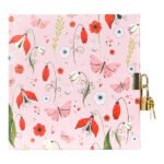DIARIO SECRET GARDEN ROSA CON CANDADO