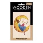 TARJETA DE MADERA CON SOBRE COZYWOOD