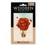 TARJETA DE MADERA CON SOBRE COZYWOOD