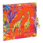 DIARIO WILD LIFE GIRAFFES CON CANDADO