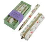 BLOSSOM ESTUCHE Y BOLIGRAFO METAL DECORADO