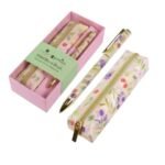 BLOSSOM ESTUCHE Y BOLIGRAFO METAL DECORADO